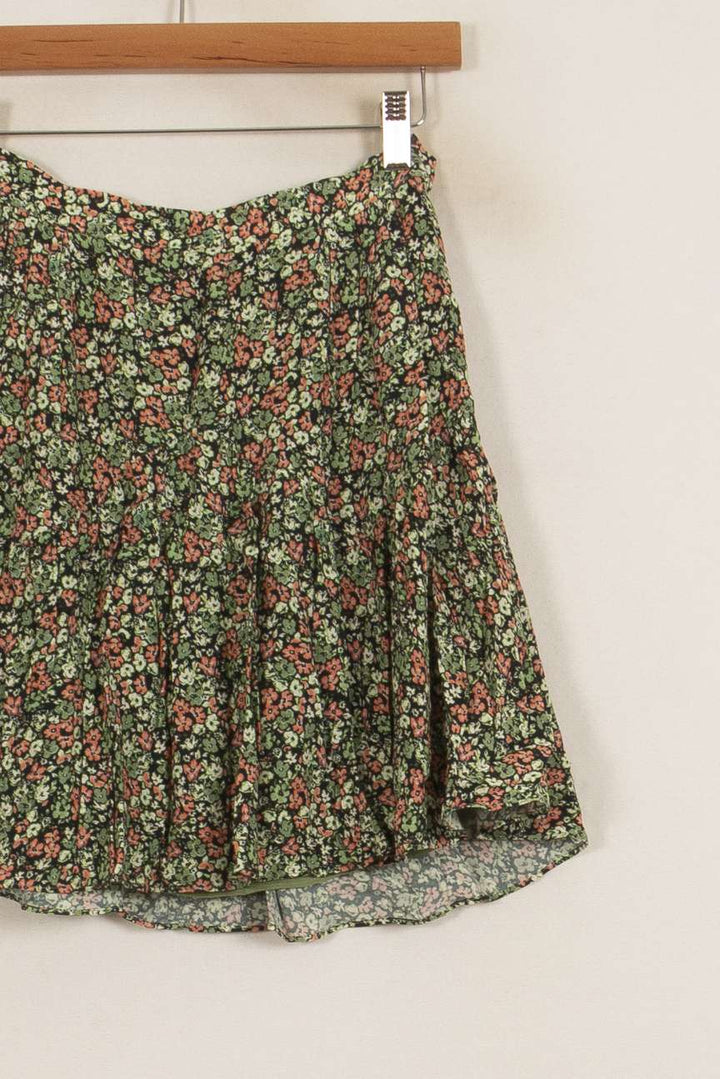Jupe Fleurie Verte et Rose - Taille S/36 de la marque The Kooples | PARAD42126 - Vendu par Paradigme - Image 3