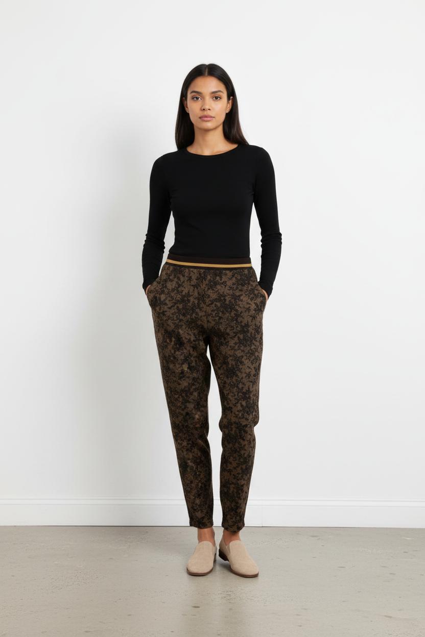 Pantalon Marron et Noir - Taille XS/34