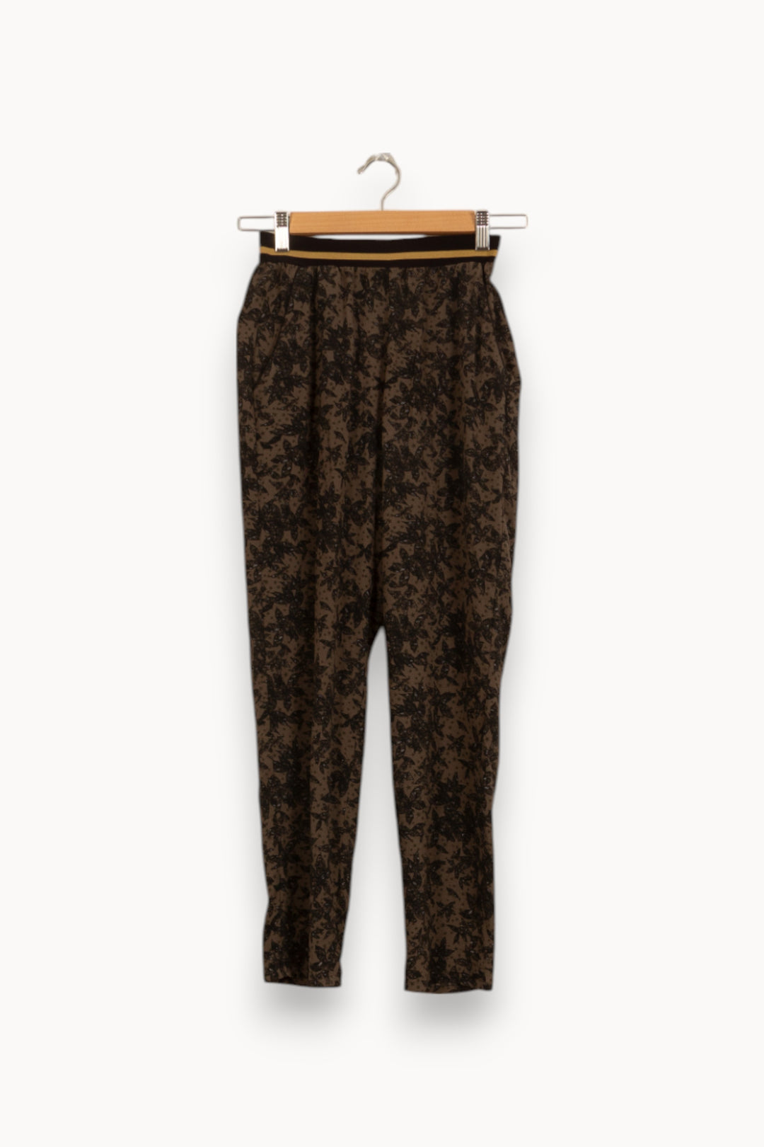 Pantalon Marron et Noir - Taille XS/34 de la marque IKKS | PARAD42130 - Vendu par Paradigme - Image 2