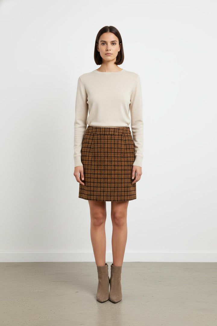 Jupe Courte Marron et Noir - Taille XS/34