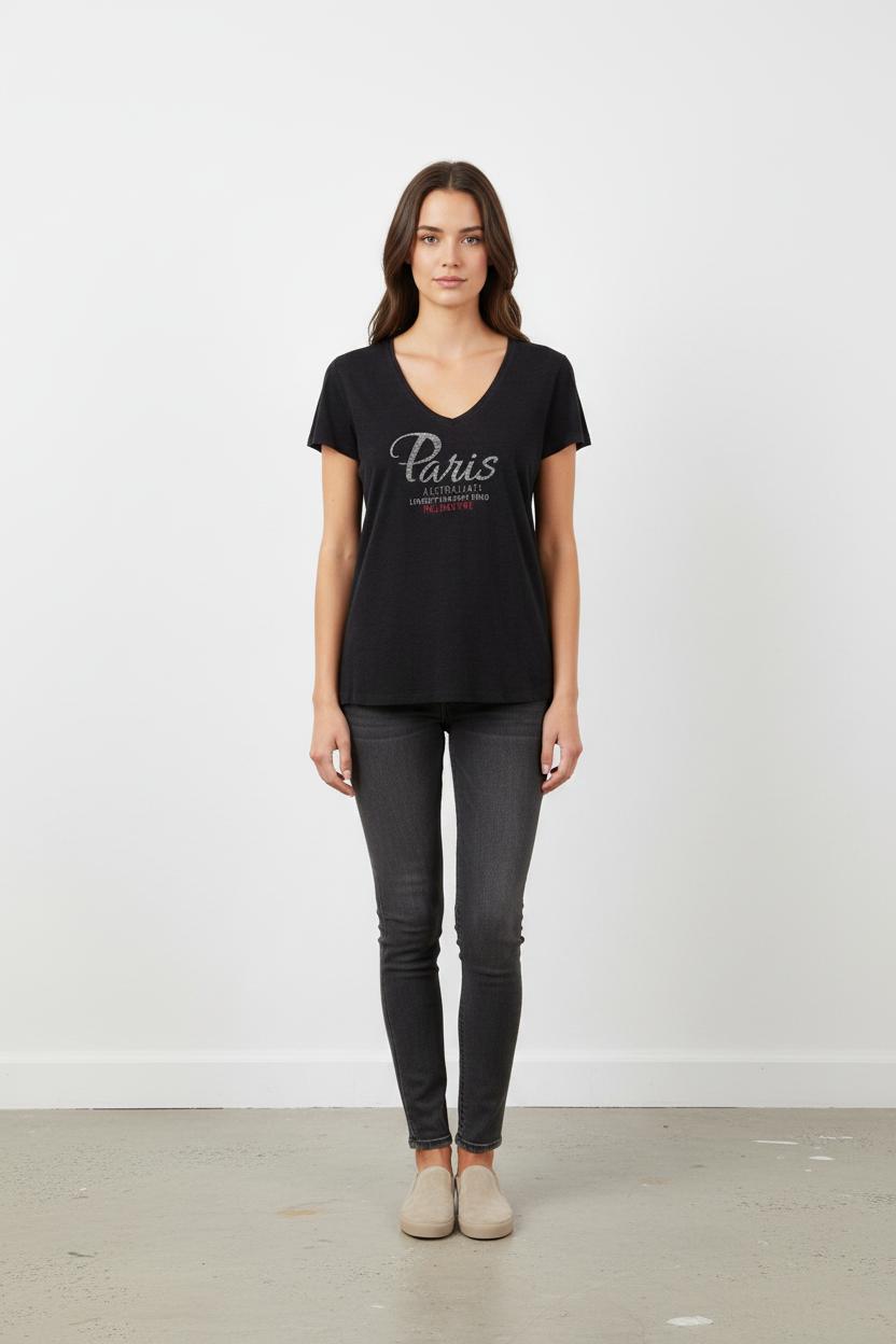 Tee-shirt Noir - Taille M/38