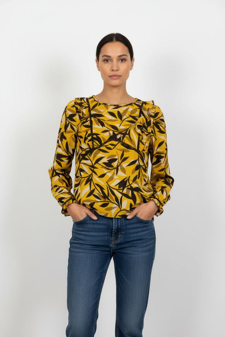 Blouse Jaune et Noire - Taille S/36