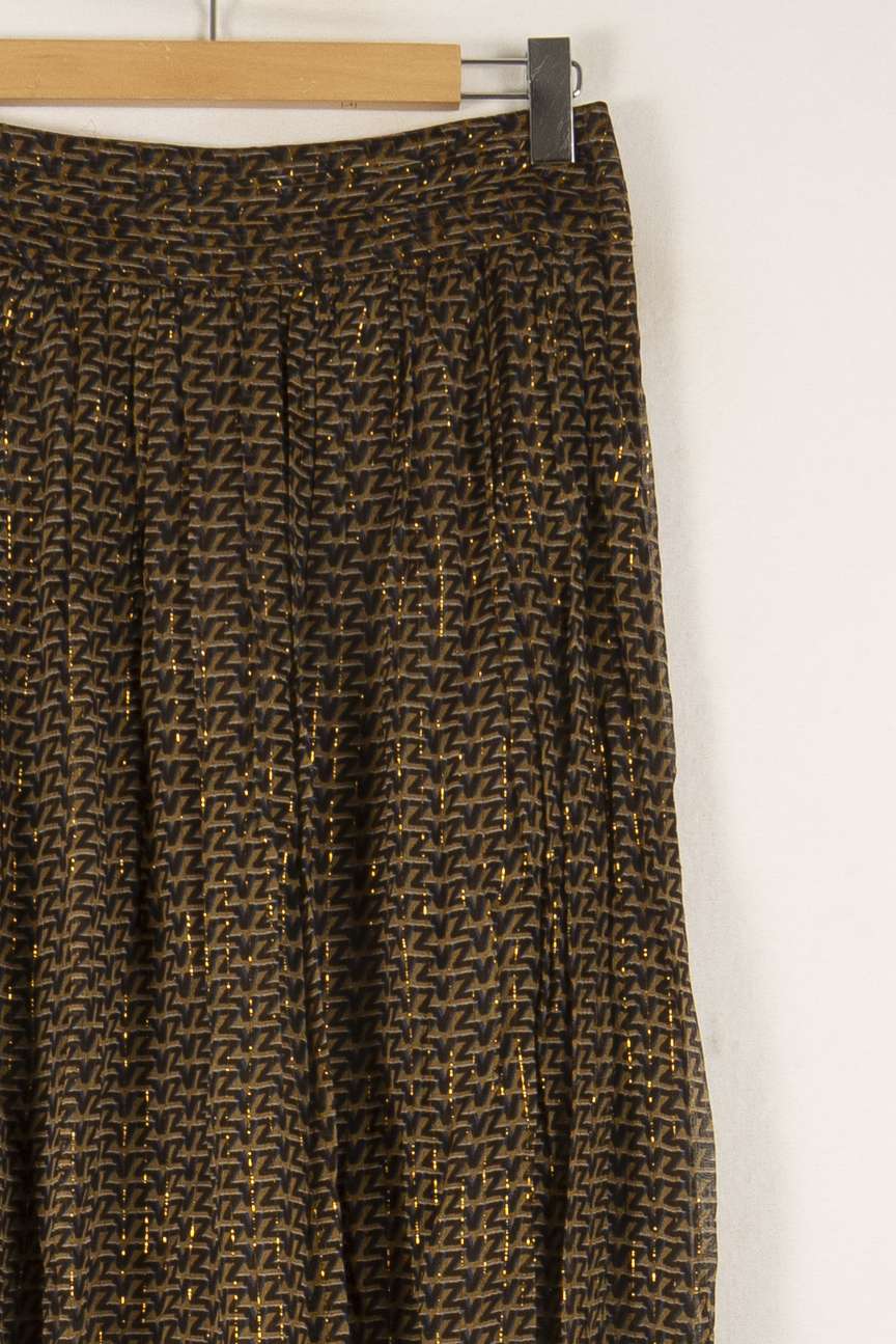 Jupe Plissée Marron et Jaune - Taille L/40 de la marque Zadig&Voltaire | PARAD42153 - Vendu par Paradigme - Image 3