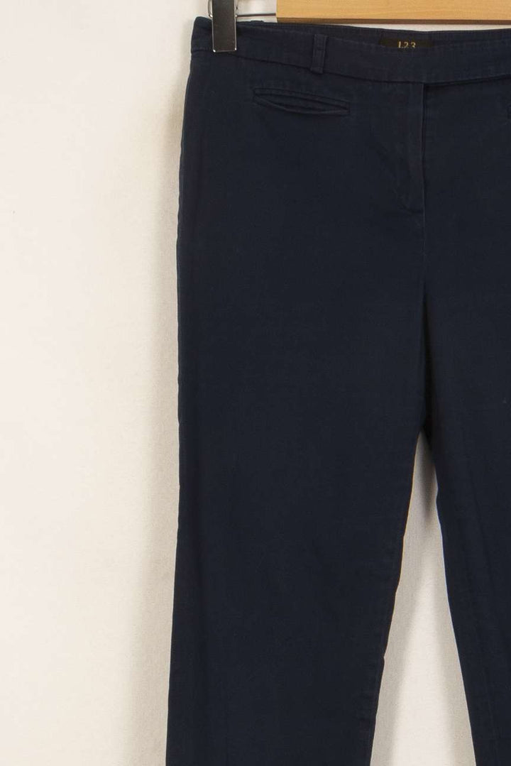 Pantalon Chino Bleu - Taille L/40 de la marque Maison 123 | PARAD42168 - Vendu par Paradigme - Image 3