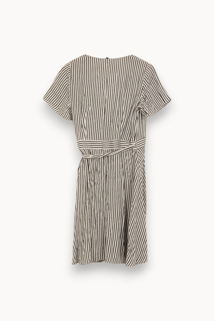 Robe Midi Rayée Noire et Blanche - Taille XL/42 de la marque Caroll | PARAD42170 - Vendu par Paradigme - Image 4