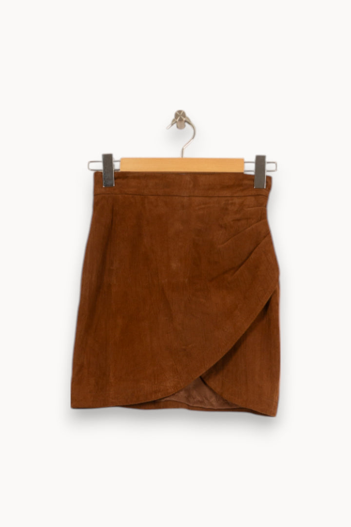 Jupe Portefeuille Marron - Taille XS/34 de la marque Zadig&Voltaire | PARAD42172 - Vendu par Paradigme - Image 2