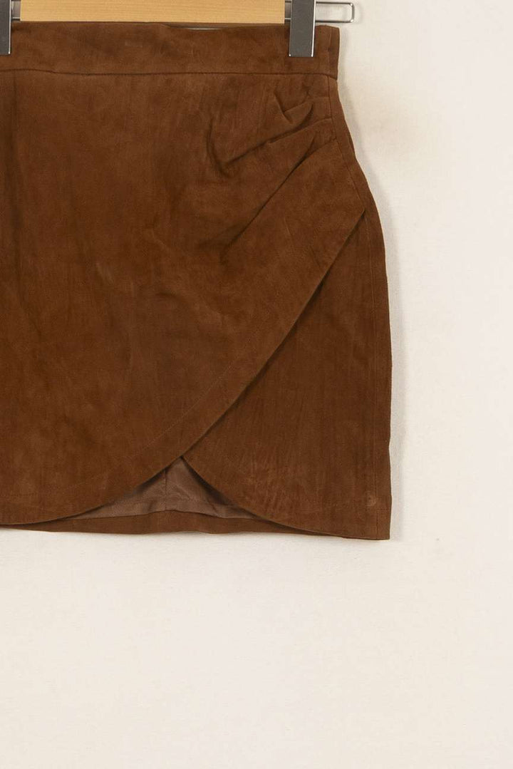 Jupe Portefeuille Marron - Taille XS/34 de la marque Zadig&Voltaire | PARAD42174 - Vendu par Paradigme - Image 3