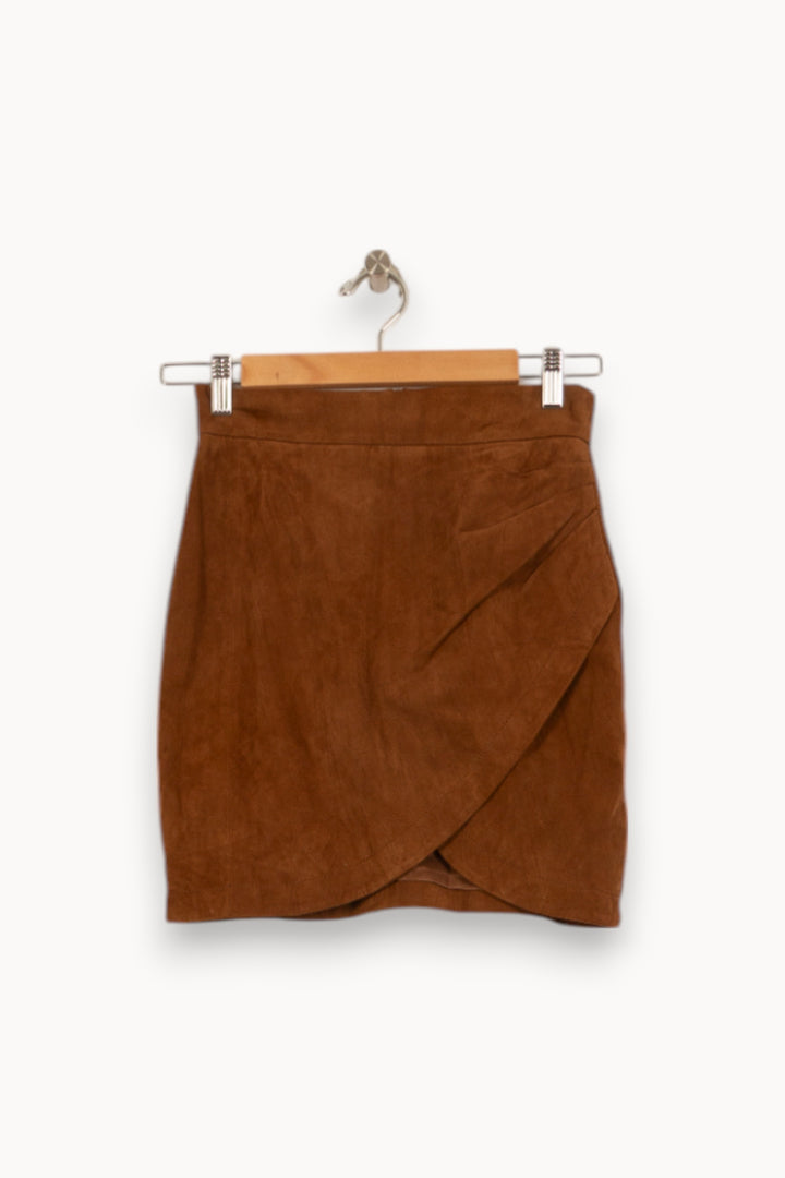 Jupe Portefeuille Marron - Taille XS/34 de la marque Zadig&Voltaire | PARAD42175 - Vendu par Paradigme - Image 2