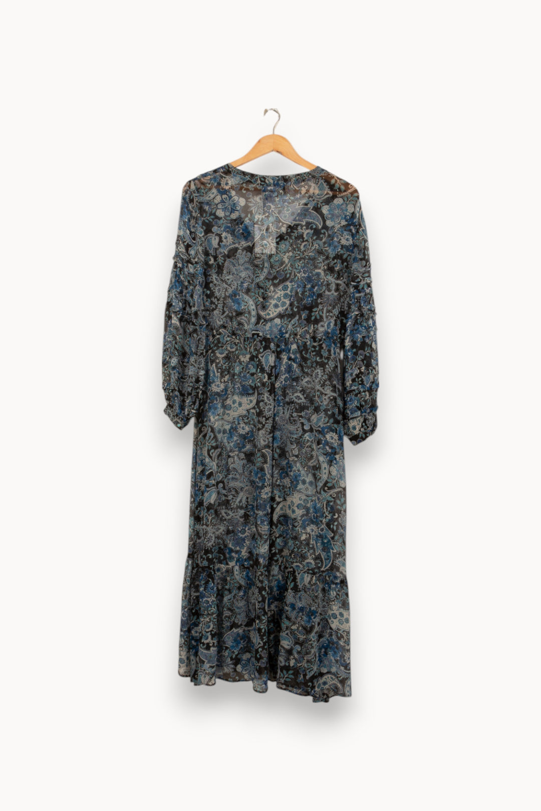 Robe Longue Bleu et Noir - Taille L/40 de la marque The Kooples | PARAD42177 - Vendu par Paradigme - Image 4