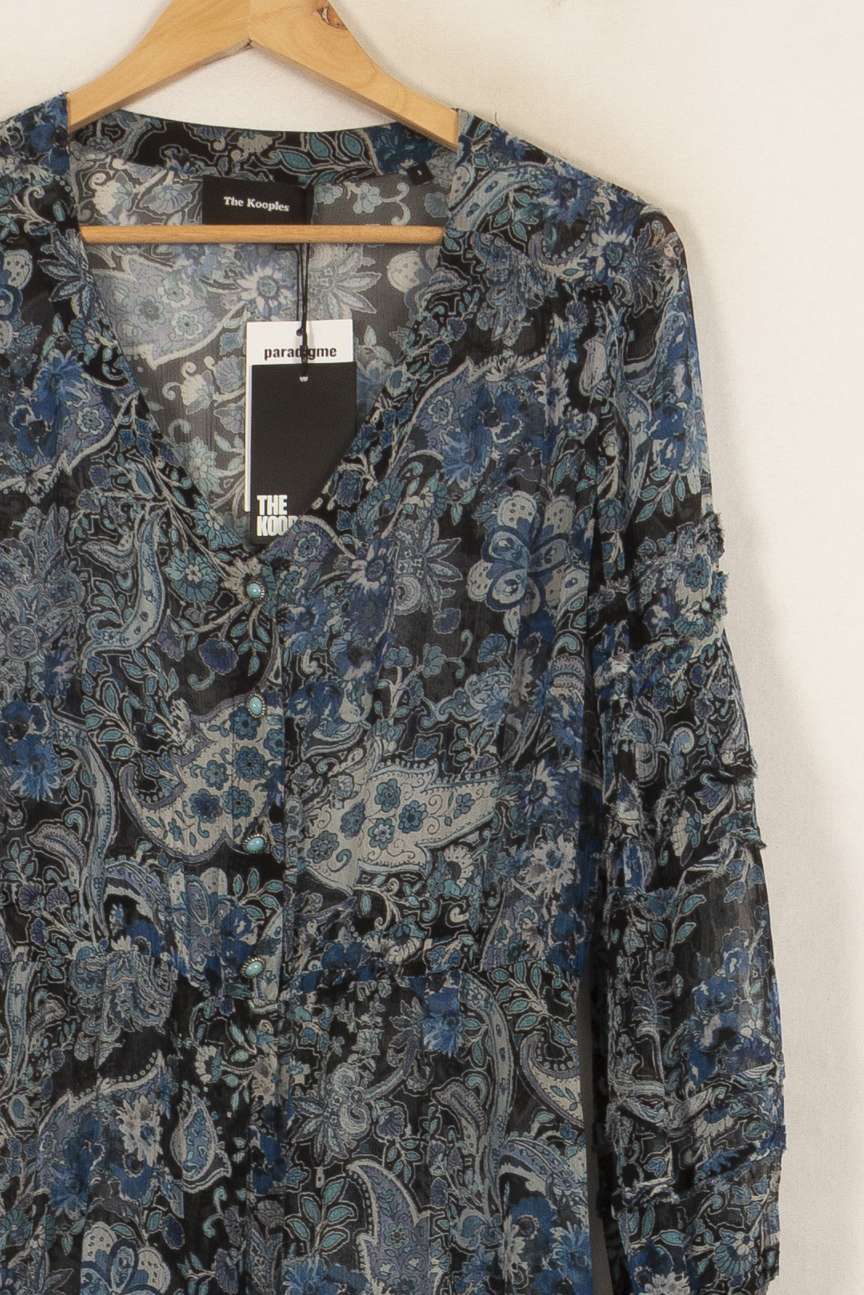 Robe Longue Bleu et Noir - Taille L/40 de la marque The Kooples | PARAD42177 - Vendu par Paradigme - Image 7