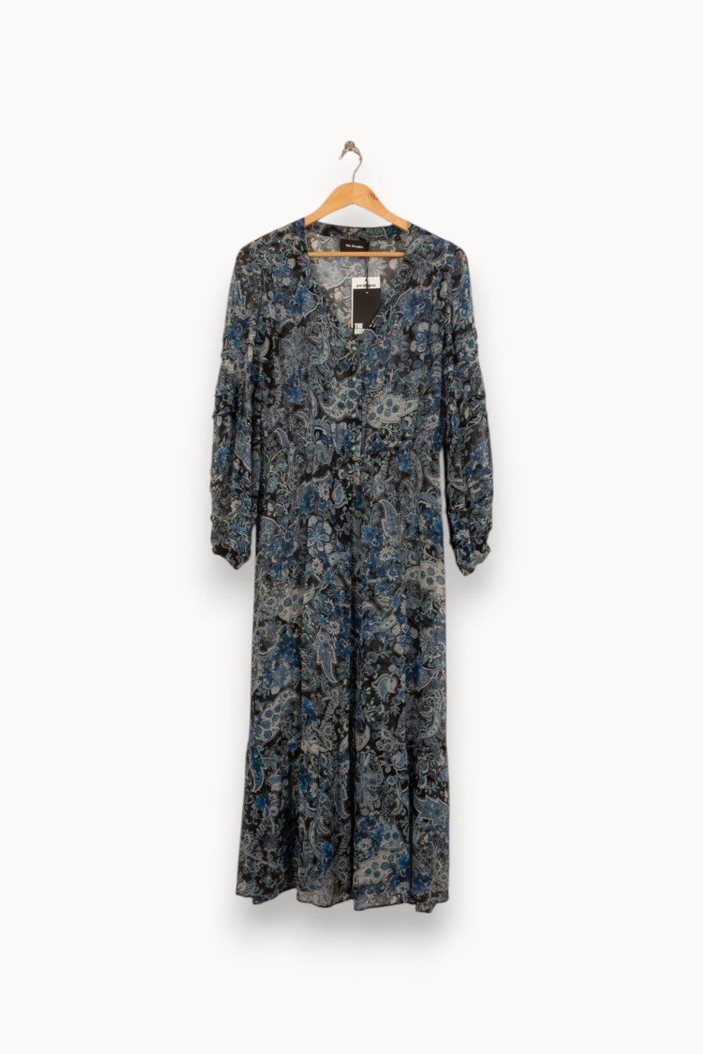 Robe Longue Bleu et Noir - Taille L/40 de la marque The Kooples | PARAD42177 - Vendu par Paradigme - Image 2