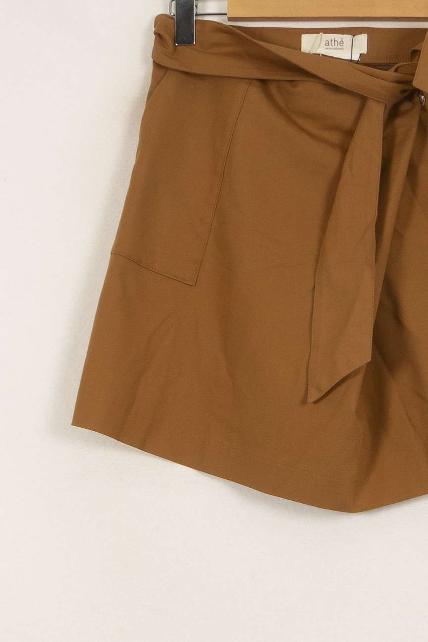 Jupe Courte Marron - Taille L/40 de la marque Vanessa Bruno - Athé | PARAD42178 - Vendu par Paradigme - Image 3