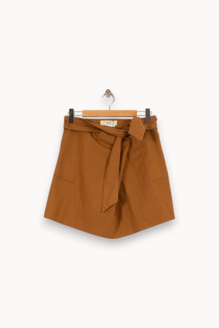 Jupe Courte Marron - Taille L/40 de la marque Vanessa Bruno - Athé | PARAD42178 - Vendu par Paradigme - Image 2
