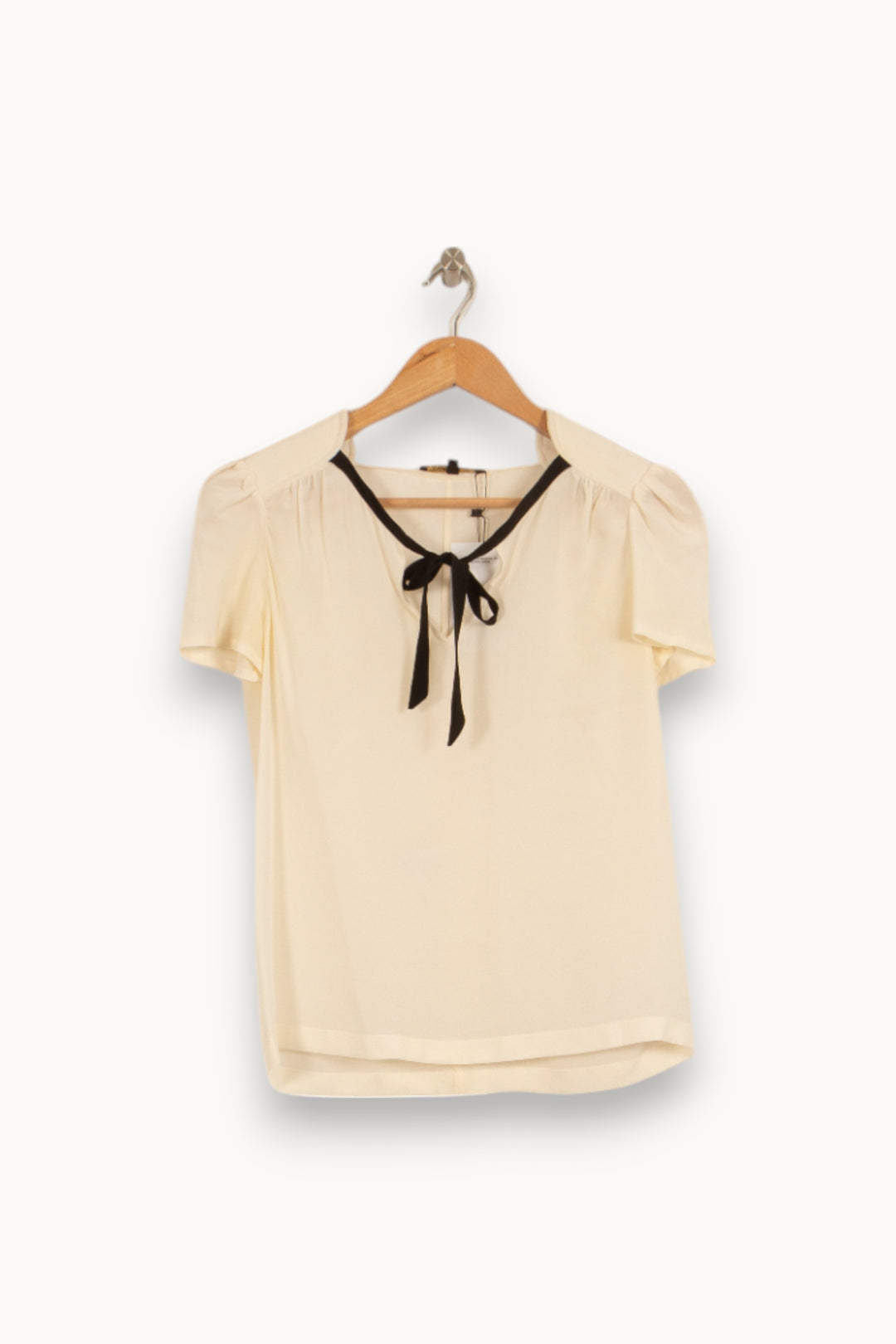 Blouse Blanc et Noir - Taille S/36 de la marque Maje | PARAD42182 - Vendu par Paradigme - Image 2