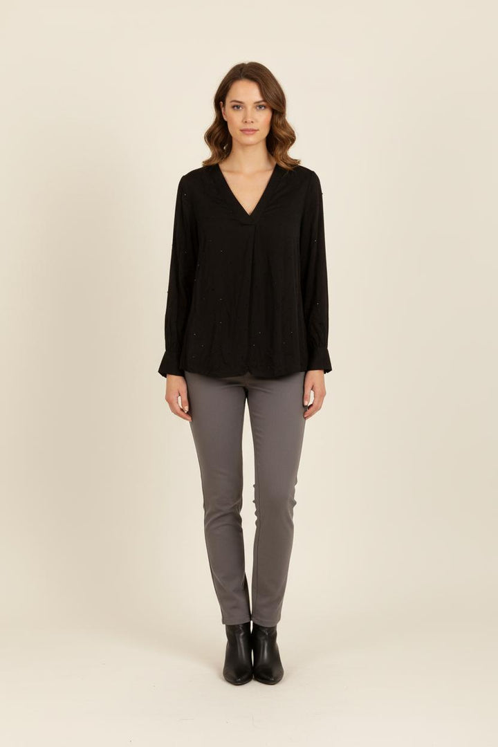 Blouse Noire - Taille XXL/44 de la marque Caroll | PARAD42189 - Vendu par Paradigme - Image 1
