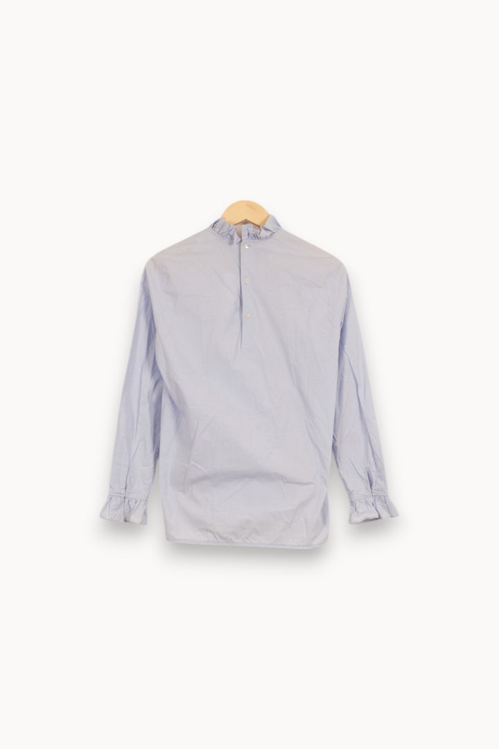 Blouse Bleue - Taille L/40 de la marque Sandro | PARAD42210 - Vendu par Paradigme - Image 4