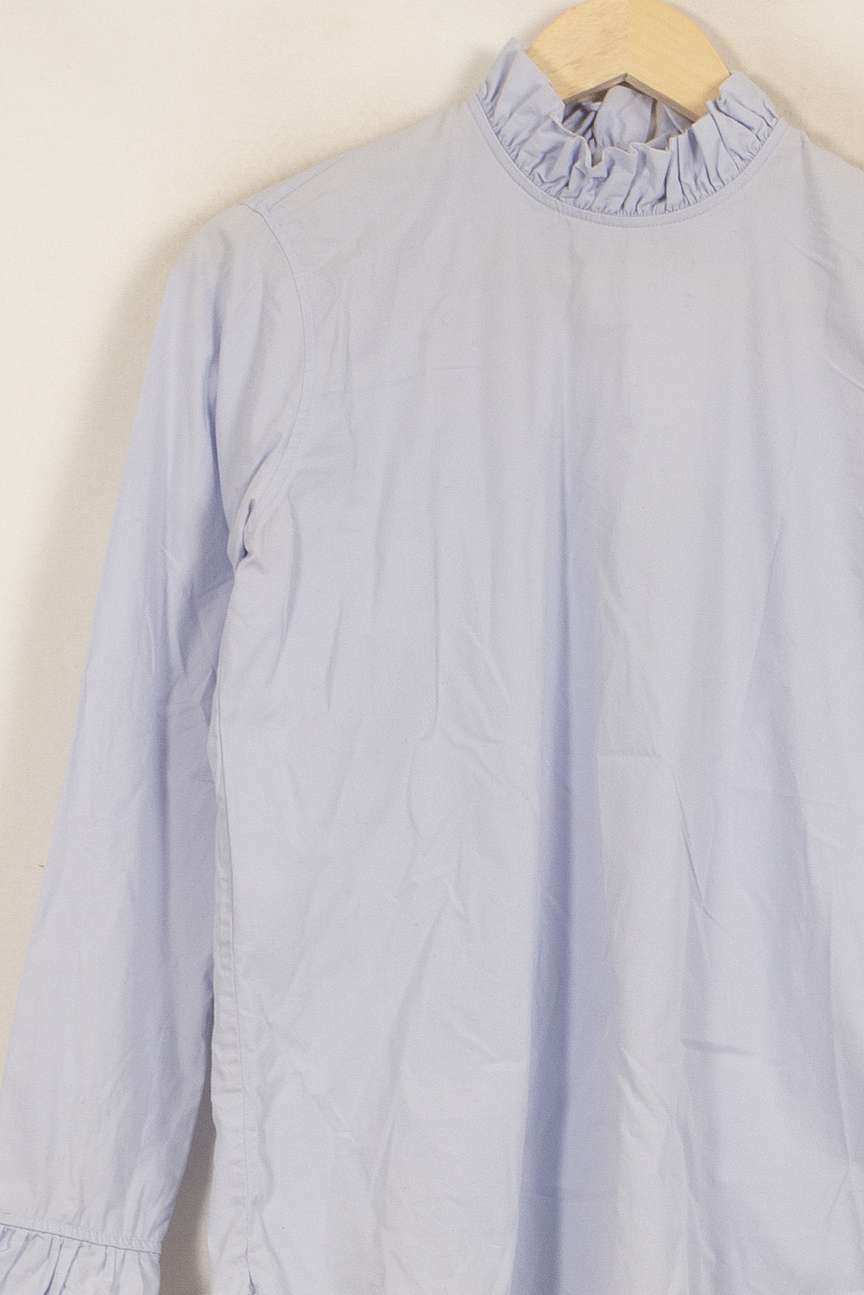 Blouse Bleue - Taille L/40 de la marque Sandro | PARAD42210 - Vendu par Paradigme - Image 3