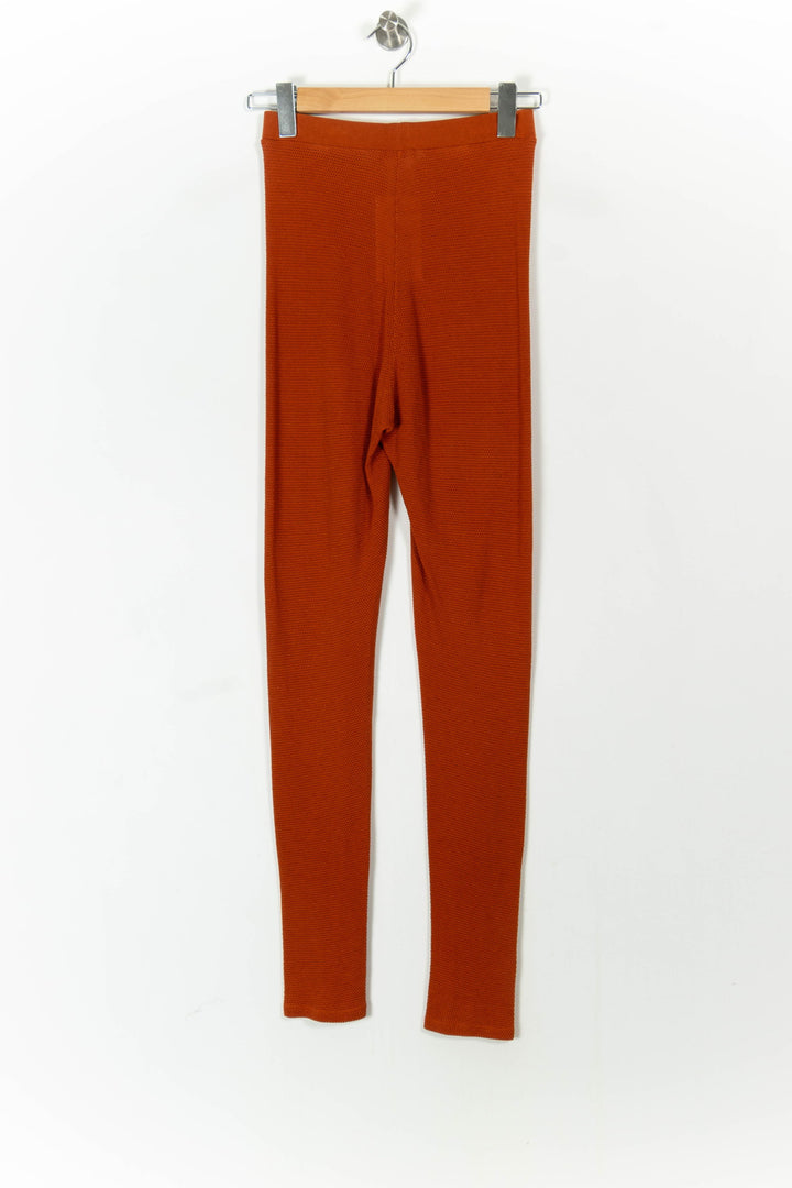 Pantalon en maille orange - Taille S/36 de la marque American Vintage | PARAD42240 - Vendu par Paradigme - Image 4