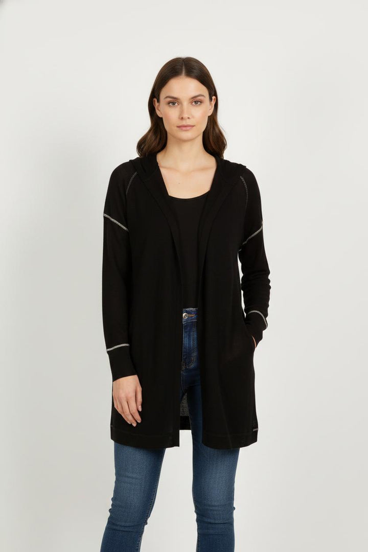 Gilet noir à capuche - Taille M/38