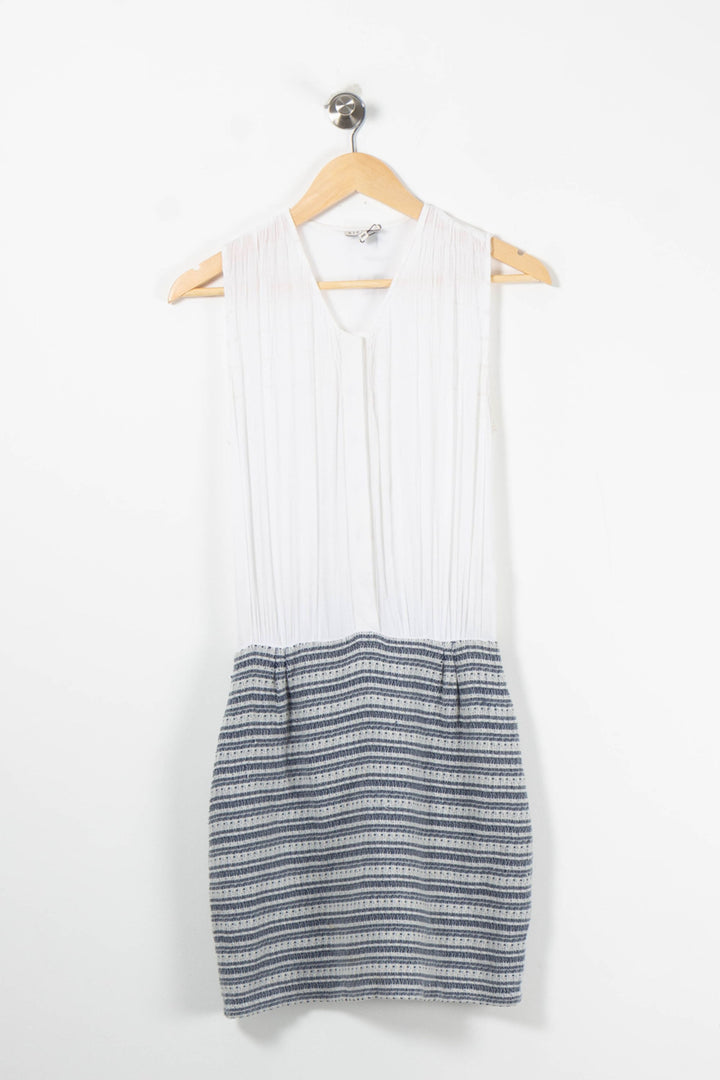 Robe blanche et bleue - Taille S/36 de la marque Claudie Pierlot | PARAD42257 - Vendu par Paradigme - Image 2