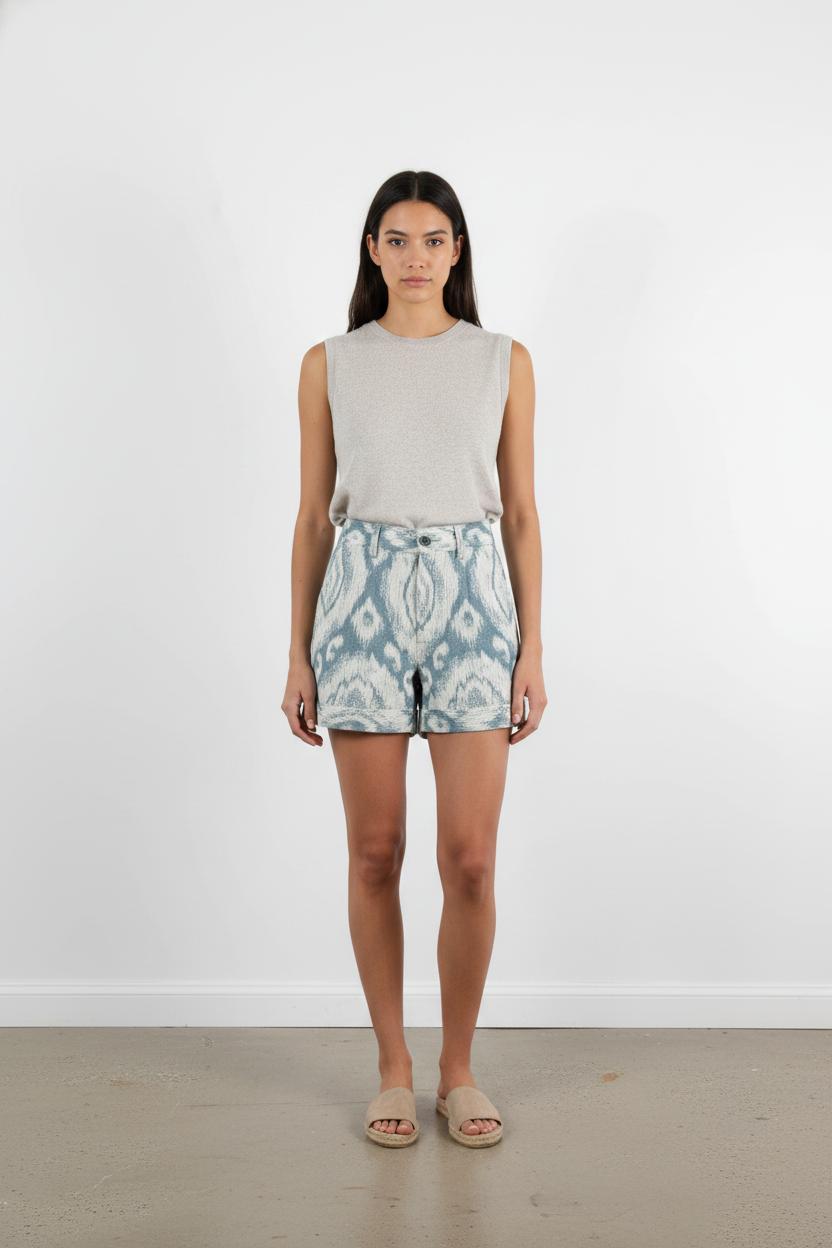 Short bleu et blanc - Taille XS/34