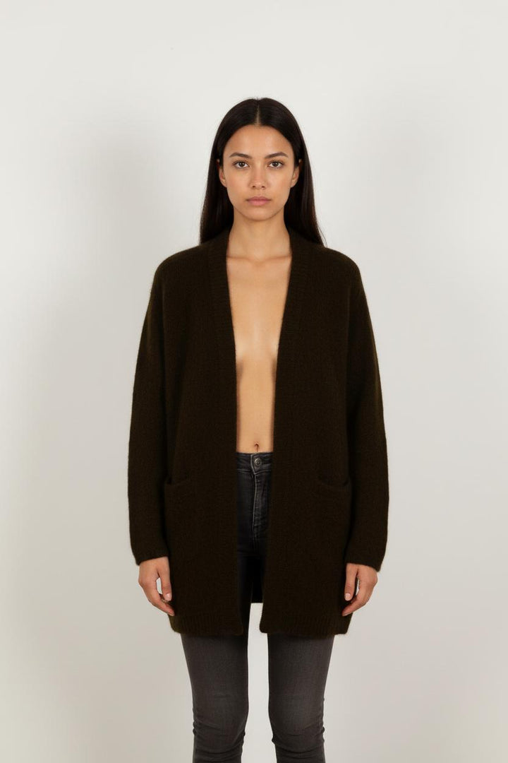 Gilet vert/marron - Taille S/36