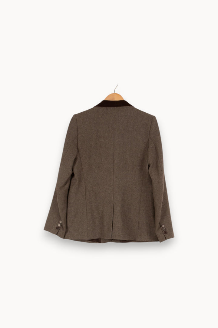 Veste grise et marron - Taille XL/42 de la marque Gerard Darel | PARAD42268 - Vendu par Paradigme - Image 3