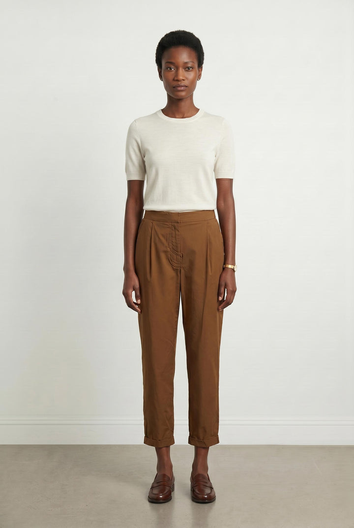 Pantalon marron - Taille M/38 de la marque La Fée Maraboutée | PARAD42299 - Vendu par Paradigme - Image 1