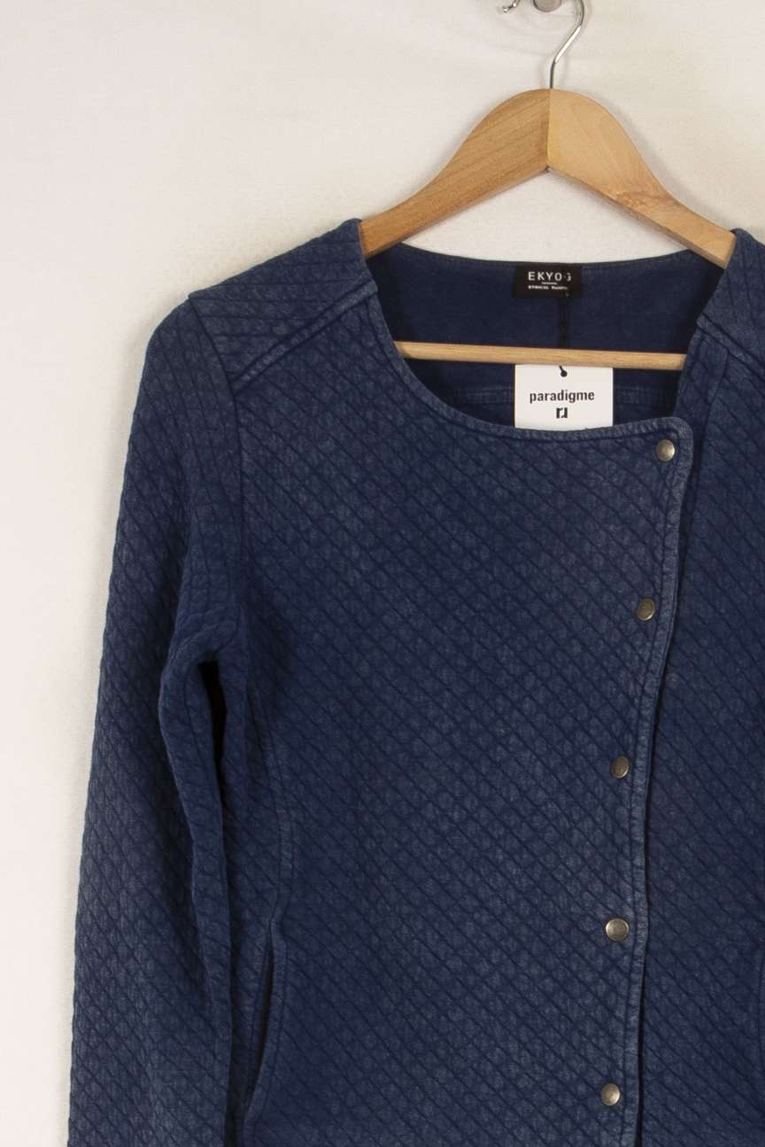 Veste bleue matelassée - Taille S/36 de la marque Ekyog | PARAD42327 - Vendu par Paradigme - Image 2