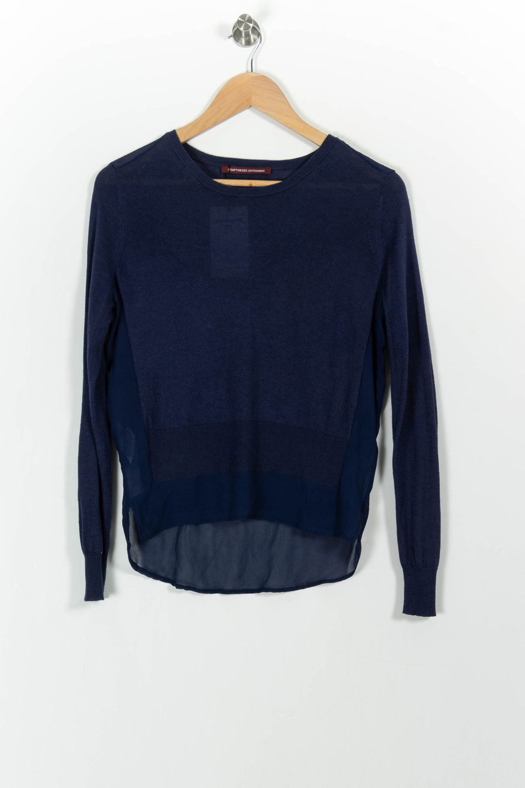 Pull bleu foncé - Taille S/36 de la marque Comptoir des Cotonniers | PARAD42363 - Vendu par Paradigme - Image 2