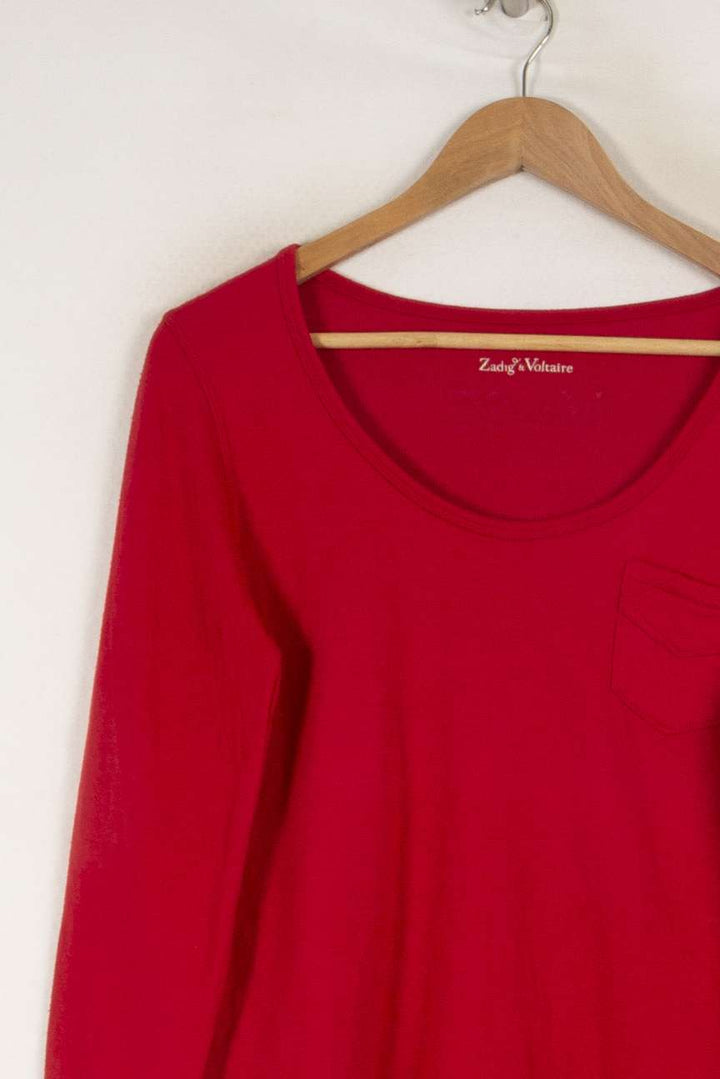 Sweat rouge - Taille XS/34 de la marque Zadig&Voltaire | PARAD42371 - Vendu par Paradigme - Image 2