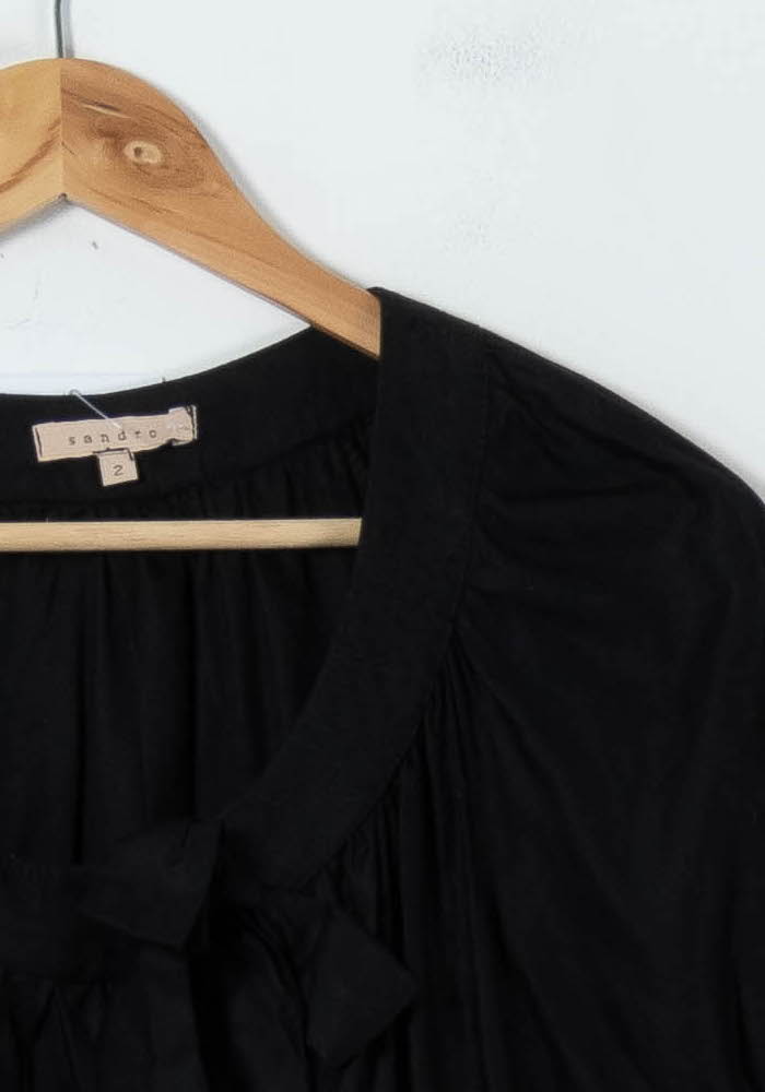 Robe noire - Taille M/38 de la marque Sandro | PARAD42401 - Vendu par Paradigme - Image 3