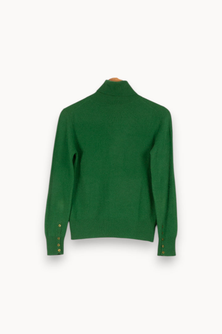 Pull col roulé vert - Taille M/38 de la marque Galeries Lafayette | PARAD42404 - Vendu par Paradigme - Image 3