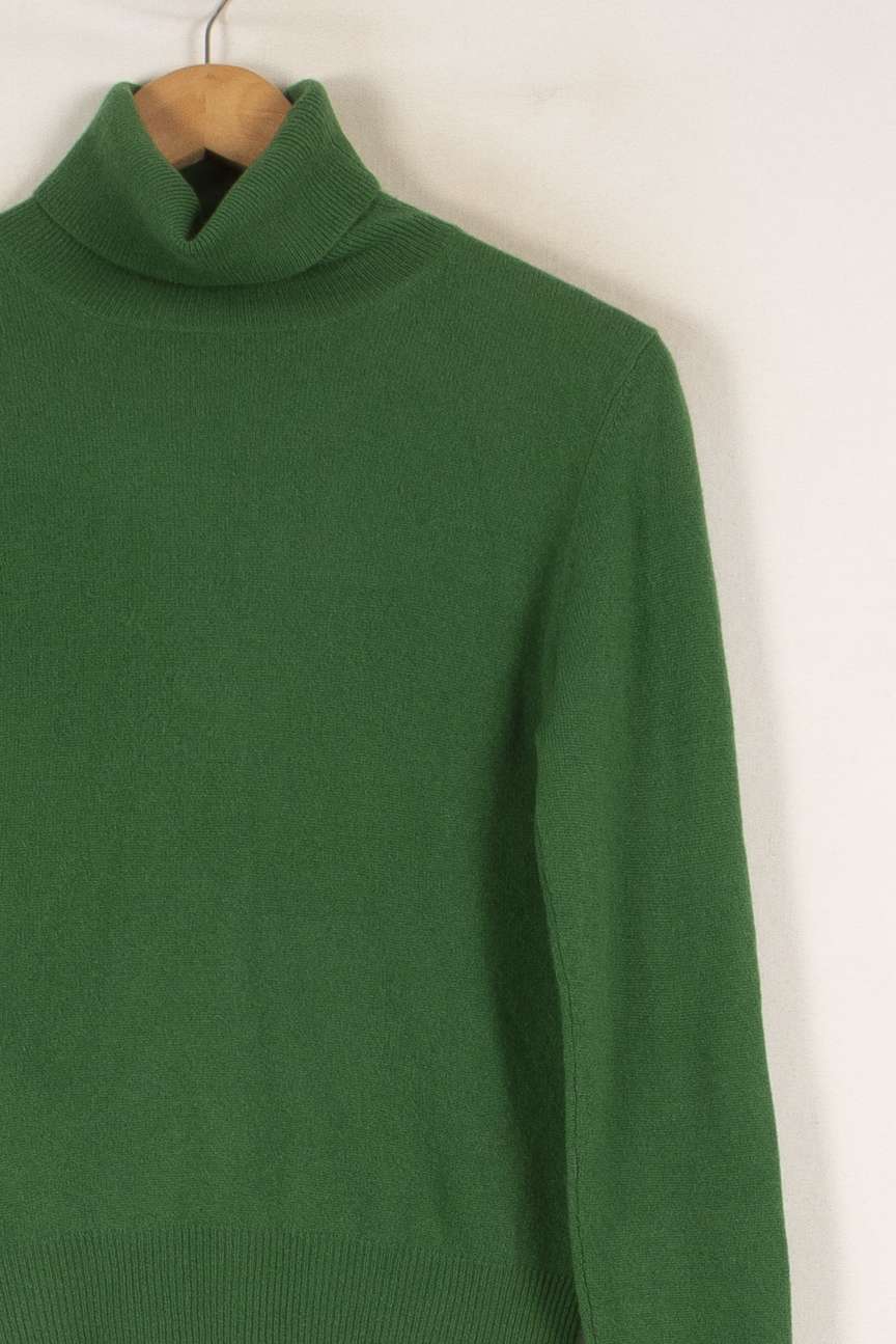 Pull col roulé vert - Taille M/38 de la marque Galeries Lafayette | PARAD42404 - Vendu par Paradigme - Image 2