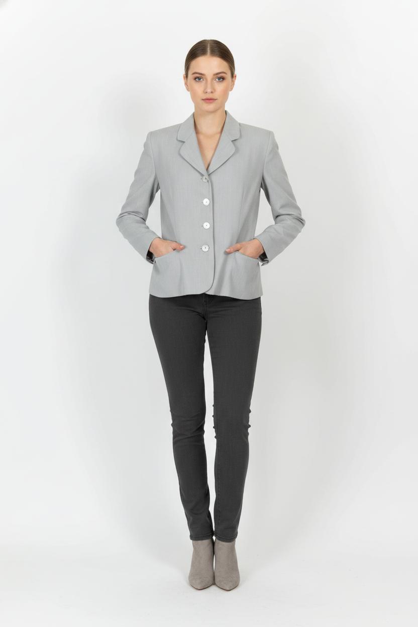 Veste bleue/grise - Taille L/40 de la marque Caroll | PARAD42409 - Vendu par Paradigme - Image 1