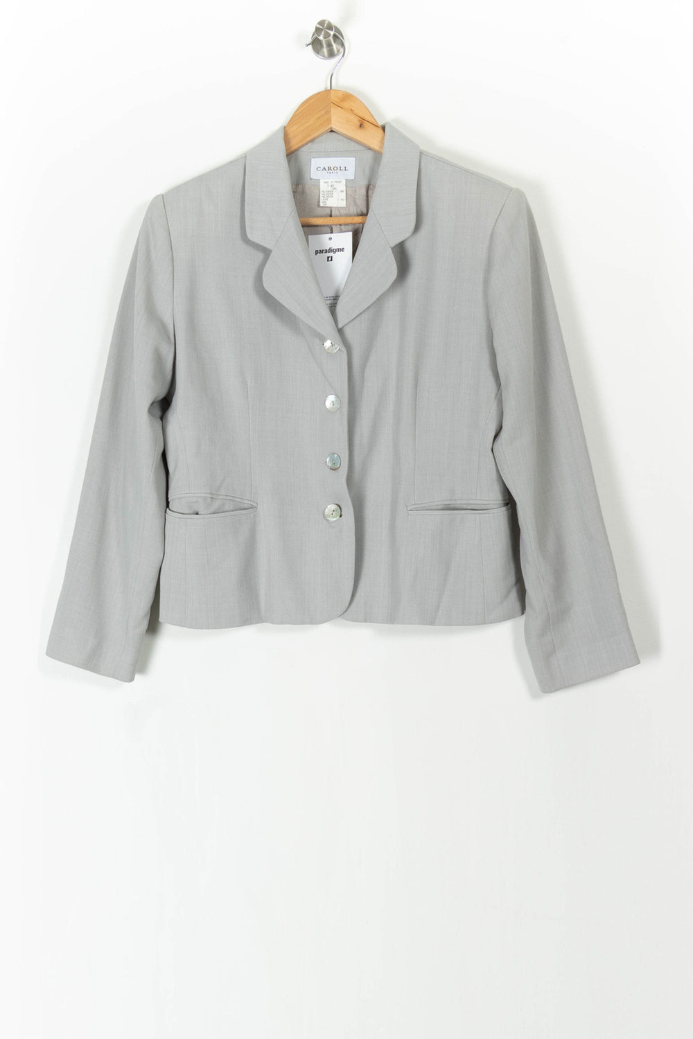 Veste bleue/grise - Taille L/40 de la marque Caroll | PARAD42409 - Vendu par Paradigme - Image 2