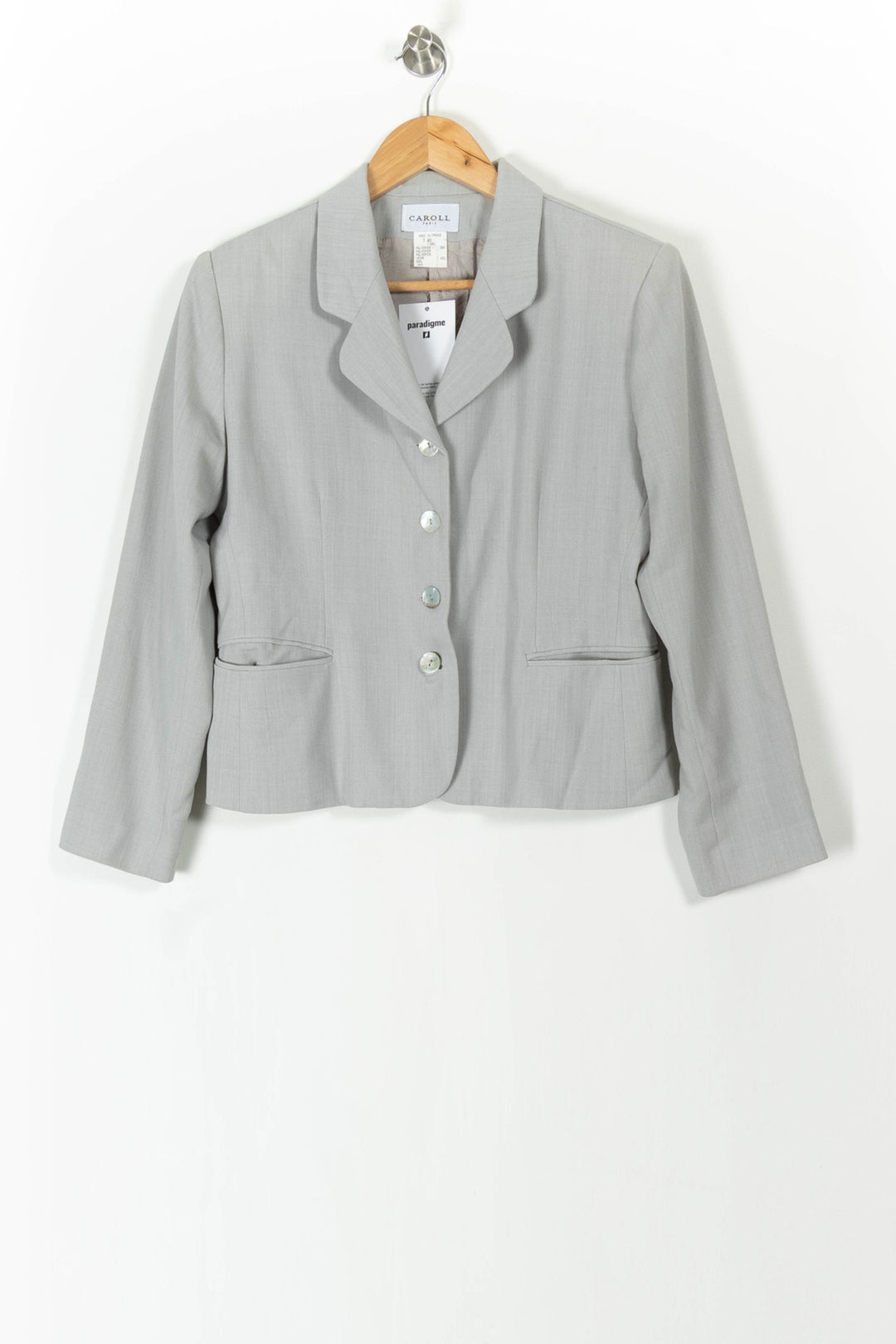 Veste bleue/grise - Taille L/40 de la marque Caroll | PARAD42409 - Vendu par Paradigme - Image 2