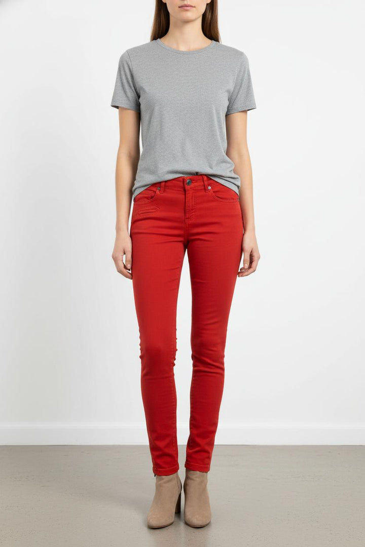 Jean rouge - Taille S/36 de la marque IKKS | PARAD42438 - Vendu par Paradigme - Image 1