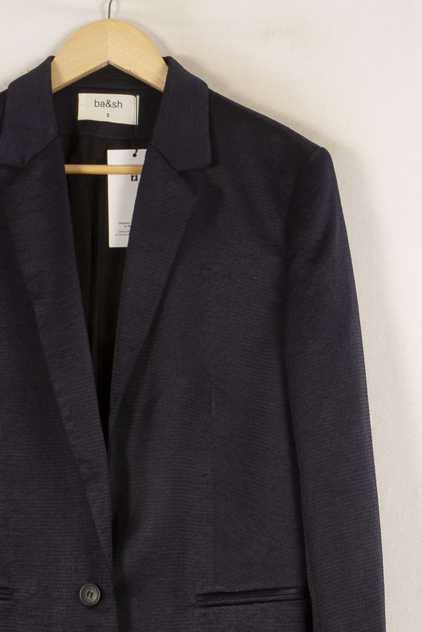 Veste bleue foncée - Taille M/38 de la marque ba&sh | PARAD42468 - Vendu par Paradigme - Image 2