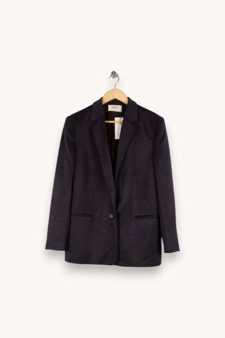 Veste bleue foncée - Taille M/38 de la marque ba&sh | PARAD42468 - Vendu par Paradigme - Image 1