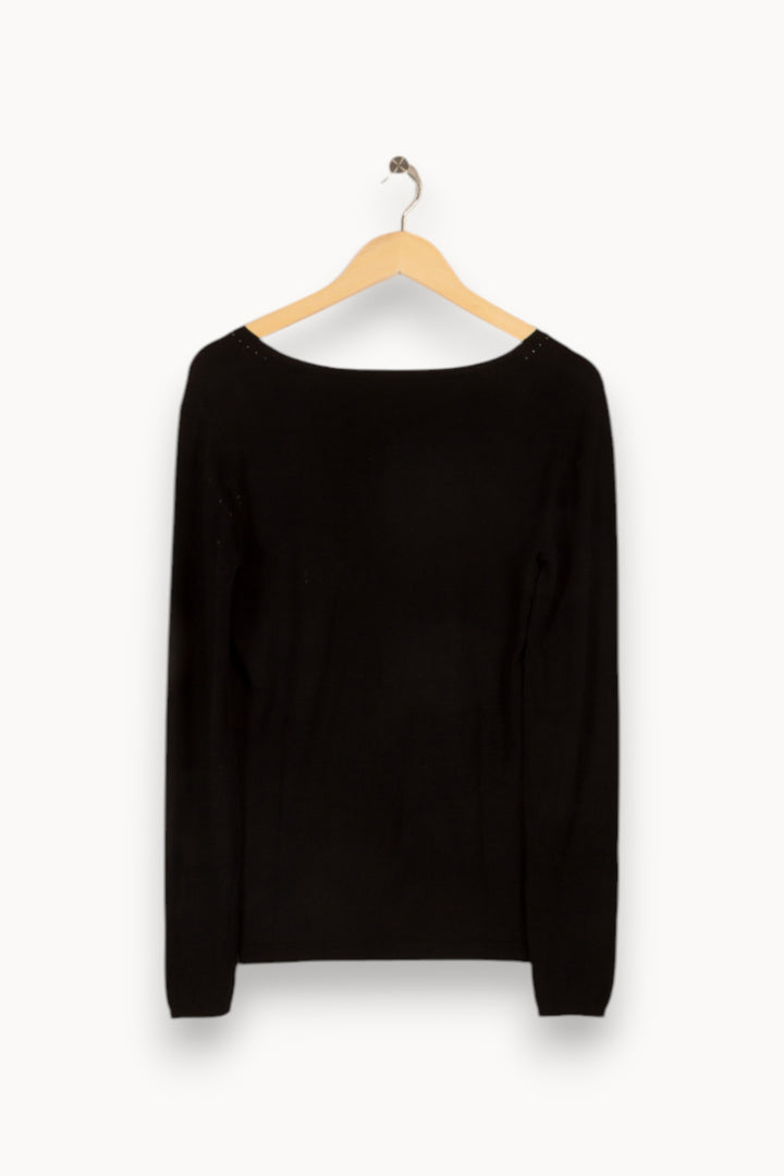 Pull noir avec strass - Taille S/36 de la marque Gerard Darel | PARAD42481 - Vendu par Paradigme - Image 3