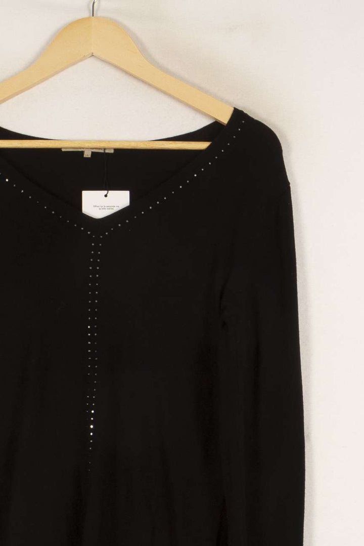 Pull noir avec strass - Taille S/36 de la marque Gerard Darel | PARAD42481 - Vendu par Paradigme - Image 2