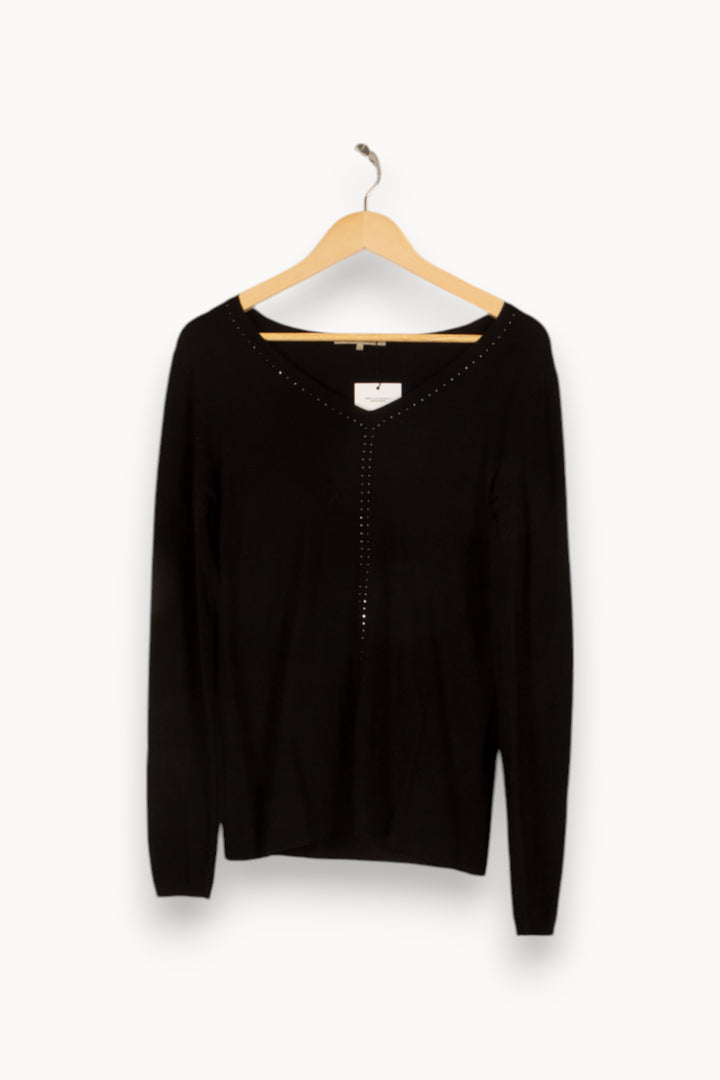 Pull noir avec strass - Taille S/36 de la marque Gerard Darel | PARAD42481 - Vendu par Paradigme - Image 1