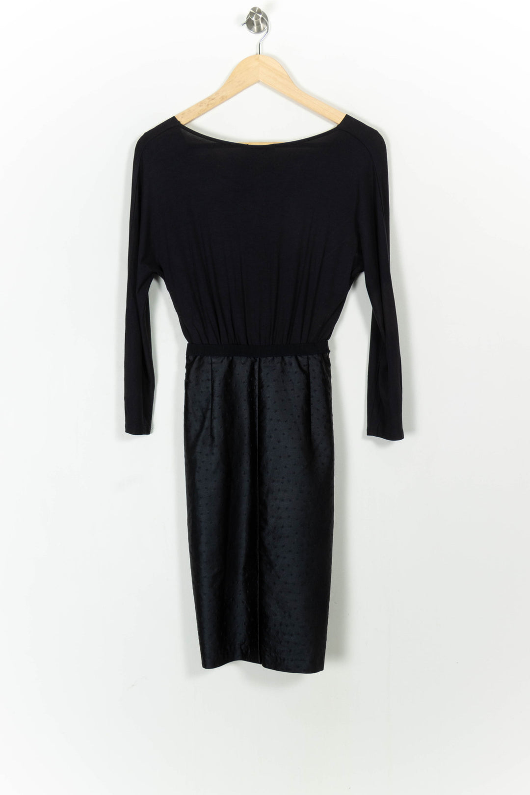 Robe bleue foncée bimatière - Taille L/40 de la marque Max Mara | PARAD42494 - Vendu par Paradigme - Image 4