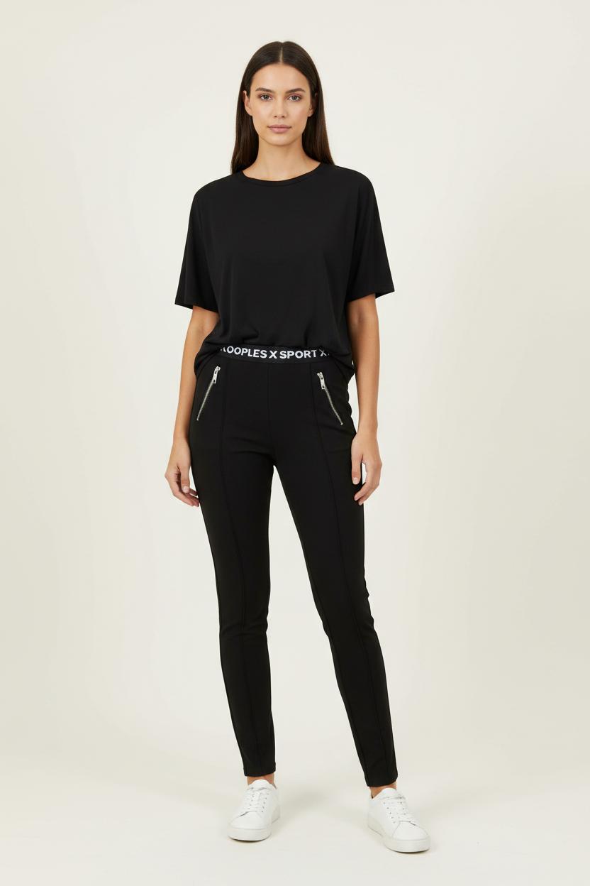 Legging noir - Taille M/38 de la marque The Kooples | PARAD42535 - Vendu par Paradigme - Image 1