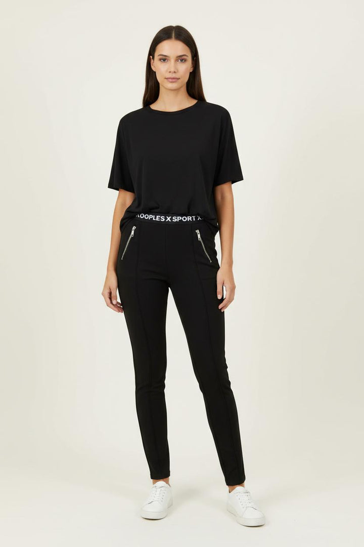 Legging noir - Taille M/38 de la marque The Kooples | PARAD42535 - Vendu par Paradigme - Image 1
