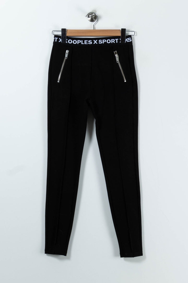 Legging noir - Taille M/38 de la marque The Kooples | PARAD42535 - Vendu par Paradigme - Image 2