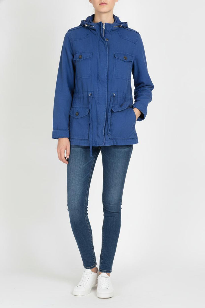 Veste à capuche bleue foncée - Taille S/36 de la marque Comptoir des Cotonniers | PARAD42548 - Vendu par Paradigme - Image 1