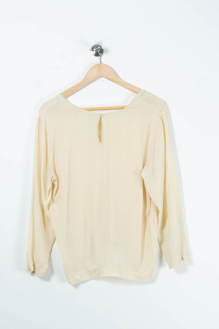 Blouse beige/jaune - Taille M/38 de la marque American Vintage | PARAD42553 - Vendu par Paradigme - Image 4