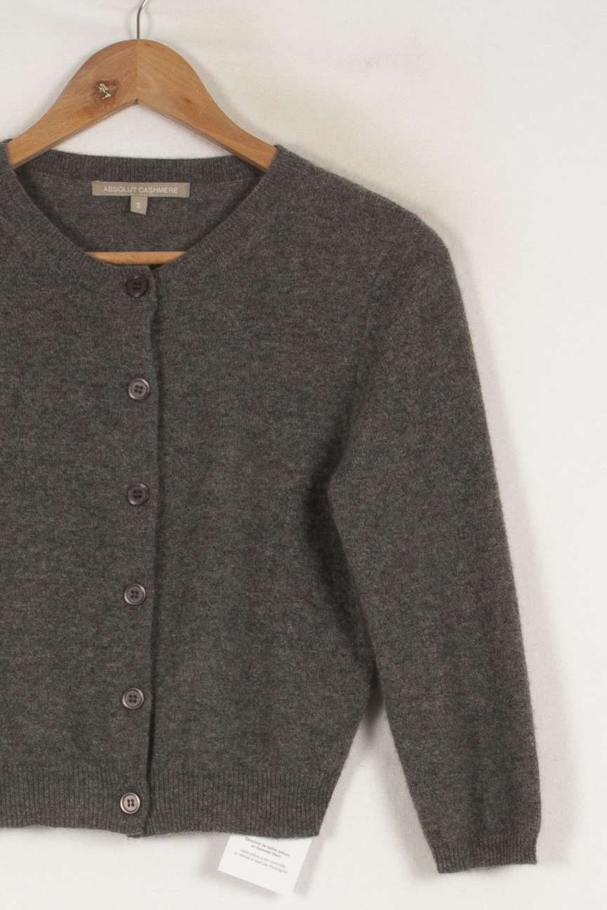 Cardigan gris - Taille S/36 de la marque Absolut Cashmere | PARAD42597 - Vendu par Paradigme - Image 2